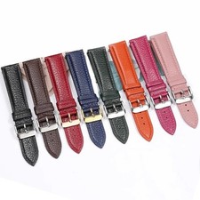 High-Quality Genuine Leather Watch Band Strap 16-24mm Wrist Watch for Men Women