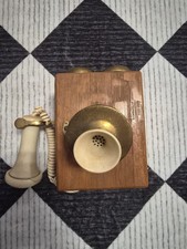 Antique Western Electric 293-A Wood Wall Phone Compact Telephone Vintage Prop