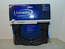 Livewire Advantage Instrument Cable 25 ft. Black NEW