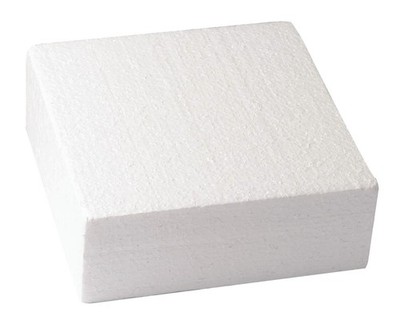 Styropor Kuchen Attrappe 12'' Quadratisch Gerade Kante 3'' Tiefschaum Modell Sugarcraft