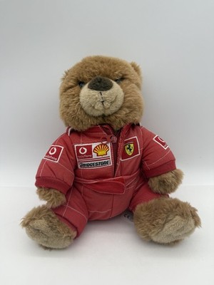 Ferrari Vintage Teddy Bear 10  Plush Official Merchandise Shell Bridgestone