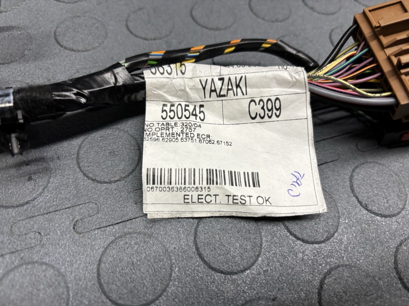 2017-2022 MASERATI GHIBLI M157 CENTER CONSOLE WIRE WIRING HARNESS OEM