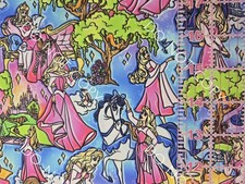 Custom 100 Cotton Woven Fabric Disney Aurora Sleeping Beauty 1/4 Yard 9x56
