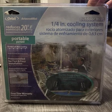 Orbit Arizona Mist 1/4 in. Outdoor Mist Cooling System, Portable. New, Sealed.