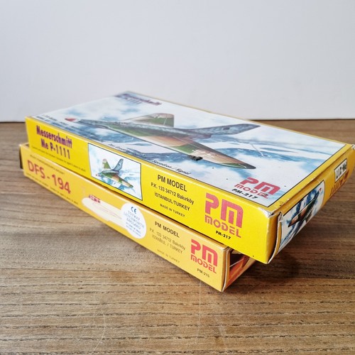 PM Model 215 DFS-194 & PM 217 Messerschmitt Me P 1111 Aircraft Models 1:72 UNUSE - Picture 9 of 10