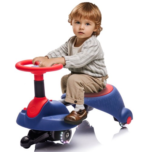 2 in 1 Electric Wiggle Car Kids Ride On Drifting Wiggle Car with Music and Pedal - Picture 14 of 15
