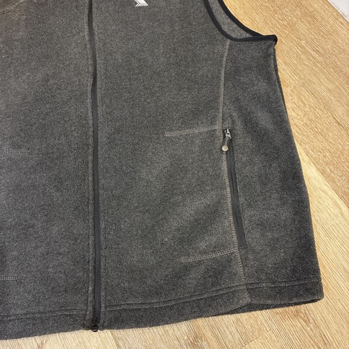 North End Men’s Fleece Vest Gray Full Zip Size L Sleeveless Jacket - Picture 6 of 14