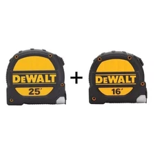 25 Ft. and 16 Ft. X 1-1/4 In. Tape Measure Set (2-Pack)