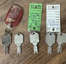 OEM Clark & Pollak Forklift Key Lot Of 5