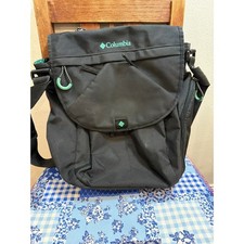 Columbia Gray/Green Expandable Messenger Diaper Baby Bag