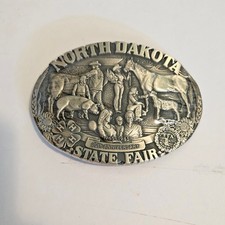Limited Edition NORTH DAKOTA STATE FAIR 20th Anniversary Belt Buckle No. 194