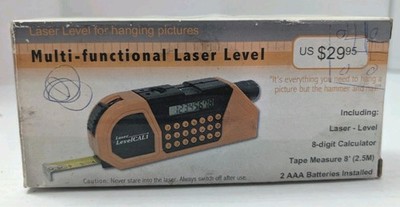 Complete Multi-Functional Line Laser Level Measuring Tape Calculator