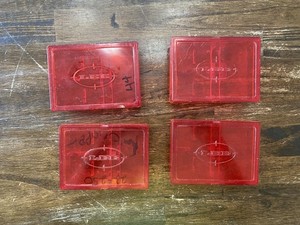 Lot Of 4 Lee 2 Die Case, RED - Discontinued
