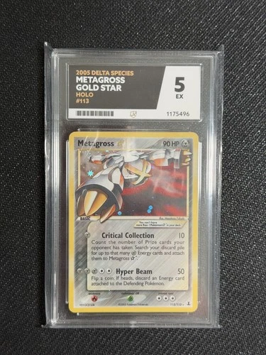Metagross Gold Star 113/113 ACE graded card