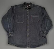 LEVI'S Red-Tab Vintage 1999 Men's Dark Denim Jeans Western Button Shirt - Med