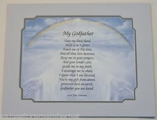 "MY GODFATHER" Personalized Poem GIFT For Your GODFATHER ... The PERFECT Gift...