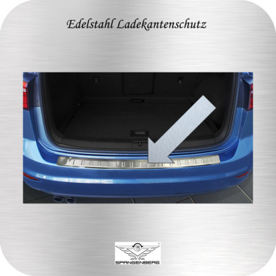 Profil Ladekantenschutz Edelstahl für Volkswagen VW Golf VI Plus Schräg. 2009-12