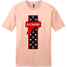 NEW Art Society SUPER DRIP Tee Shirt DUSTY PEACH SM-4XLARGE MADE IN USA LIMITED