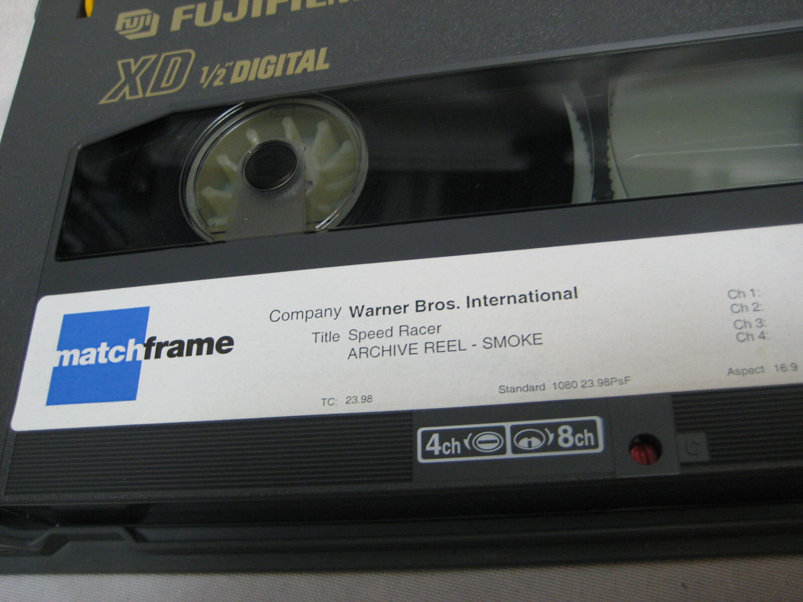 Speed Racer Archive Reel /Smoke Warner Brothers /Maxell D5C1