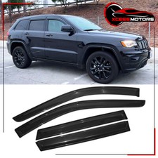 Fits 11-22 Jeep Grand Cherokee Wk2 Acrylic Side Window Visors Windshield 4pcs
