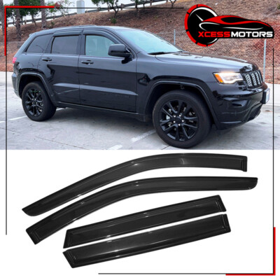 Fits 11-22 Jeep Grand Cherokee WK2 Acrylic Side Window Visors