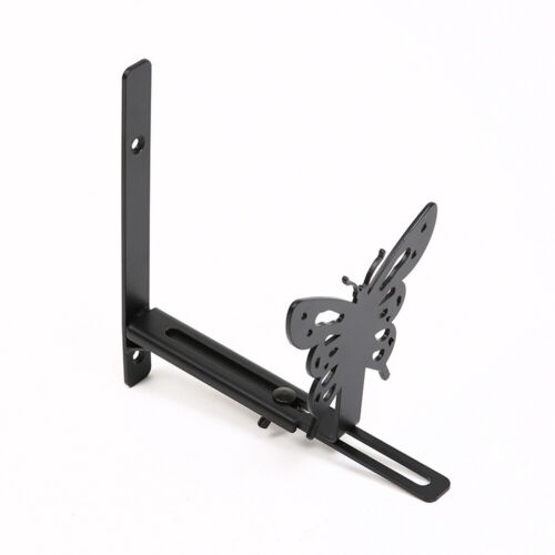 Planter Box Bracket Adjustable Window Box Holder w Butterfly Hanging Flower Pot - Picture 14 of 20