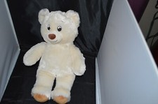 Build a Bear Teddy Bear Stuffed Plush Animal White Cream Original Classic 15" C2