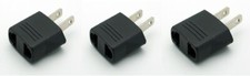 2 Flat Pin American Plug Adapter - Includes Qty - 3
