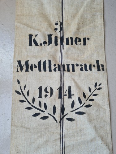 A6142 Leinensack | Getreidesack | Mettlaurach von 1914 | MEHLSACK Mettelaurach - Bild 2 von 8