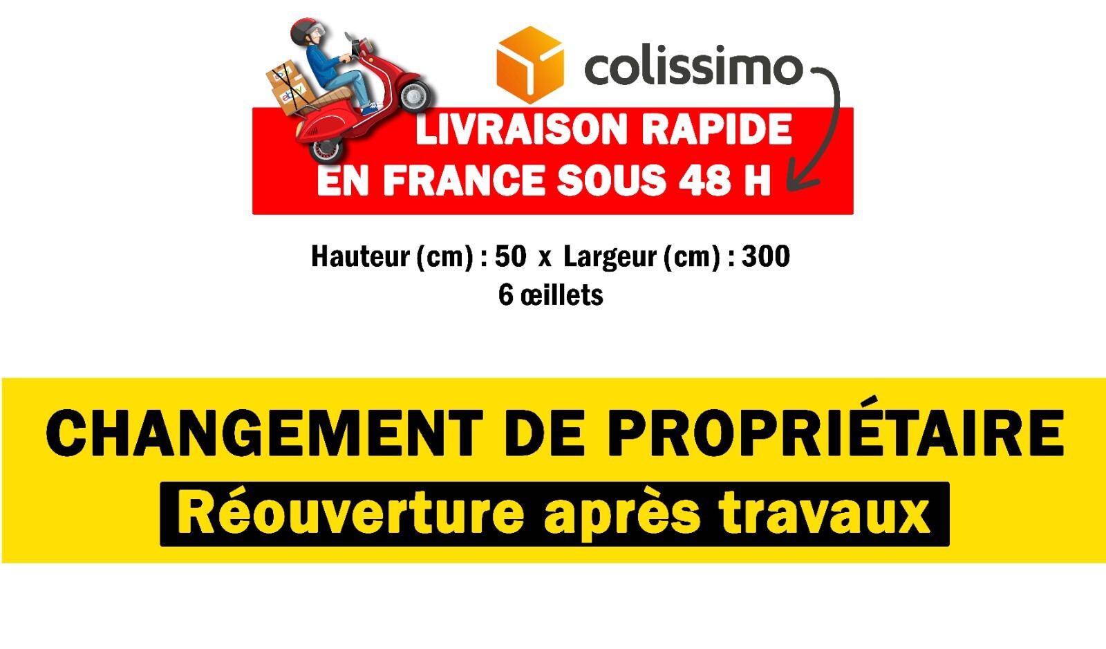 Bache Changement Propriétaire contre la Perte de Clientèle Enseigne Magasin