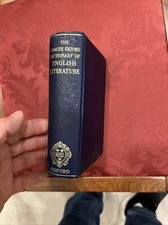 The Concise Oxford Dictionary Of English Literature. (Various - 1942)