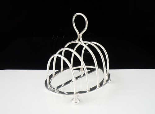 Antique Sterling Silver Toast Rack, Walker & Hall, Sheffield 1896 - Picture 12 of 12