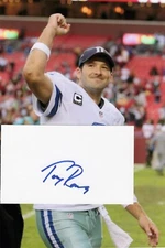 Tony Romo Signed Card and Photo