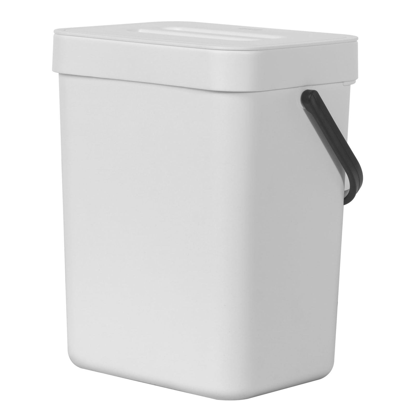 Puro Wall-Mounted Trash Can with Lid, 1.32 Gal / 5L Hanging Trash Can, Small ...
