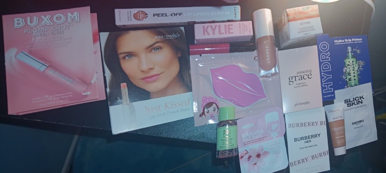 High-End 15-Pc Buxom Kylie Lip Lot with Ulta Beauty Bag