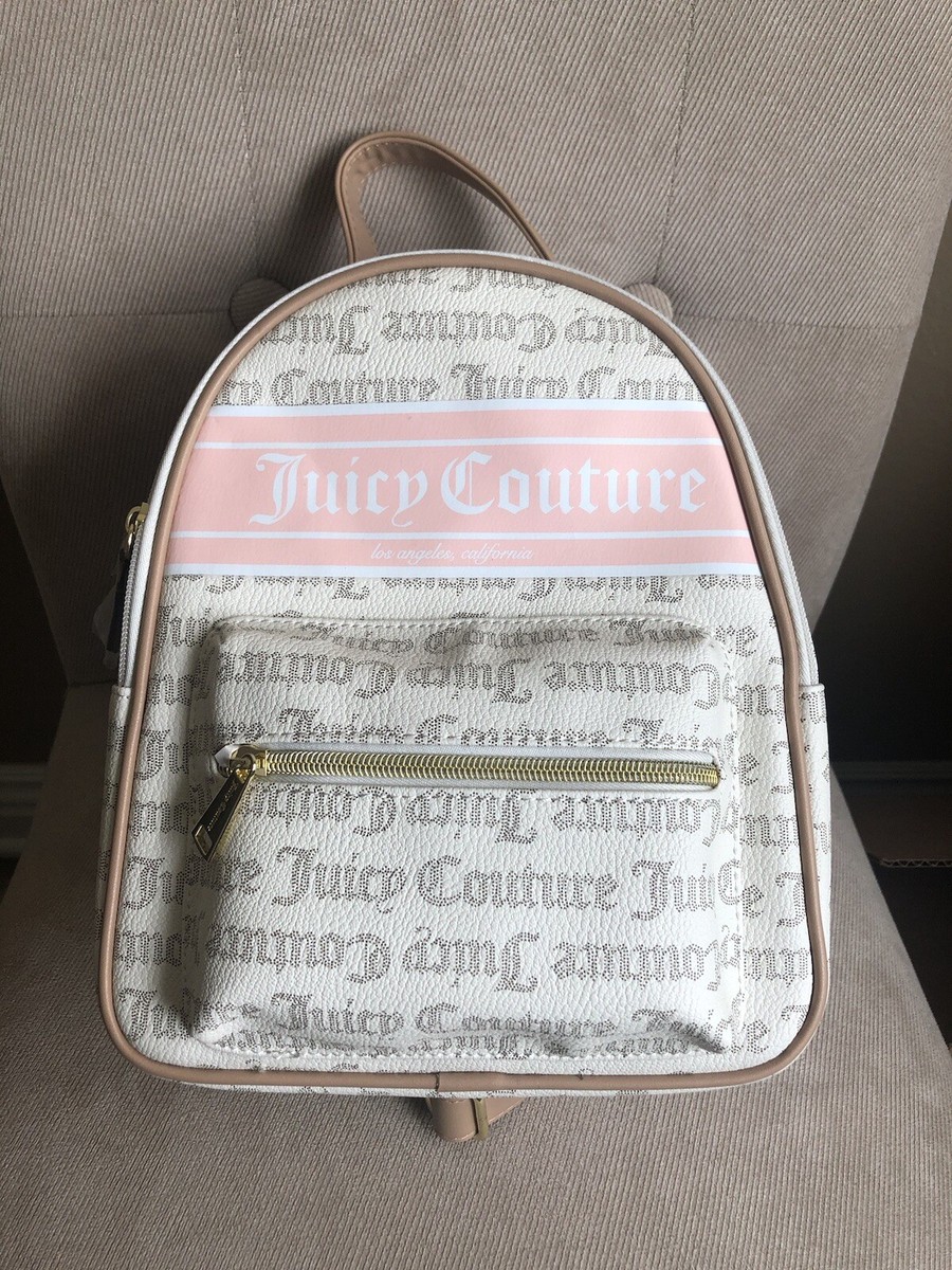 Juicy Couture Billboard Backpack Pecan White Beige Mini Backpack - Main Image
