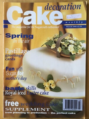 CAKE DECORATION - MARCH 1995 - PASTILLAGE - ROYAL ICED EASTER CAKE