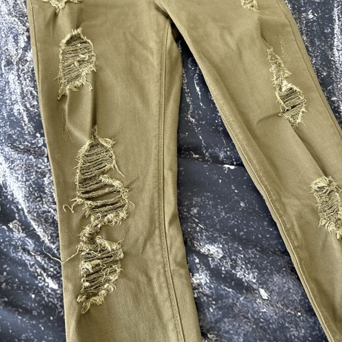Express Women’s Jeans Cropped Ankle Legging Mid Rise Size 4 Distressed Pants - Picture 2 of 9
