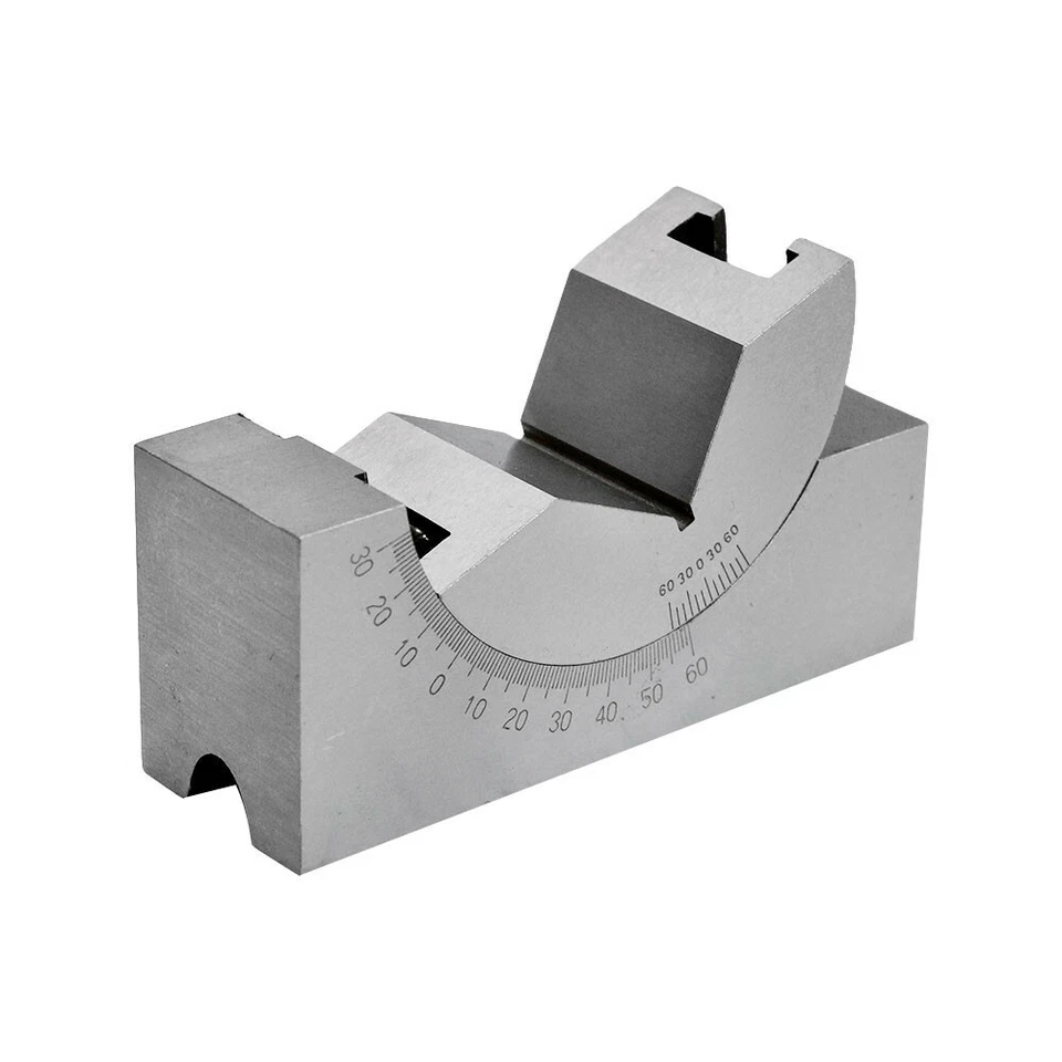 3'' x 1'' x 1-1/4'' Precision Adjustable Angle Block 0-60 Degree V Groove Block - Image 3 of 3