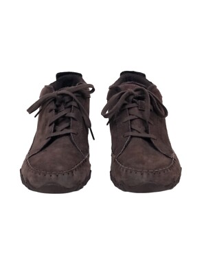 ブラック1 Skechers Shoes Womens 7.5 Relaxed Fit Biker Lineage Suede Chukka