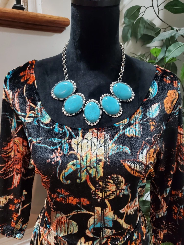 BeBop Women's Black Polyester Scoop Neck Long Sleeve Knee Length Dress Size S - Image 2 of 4