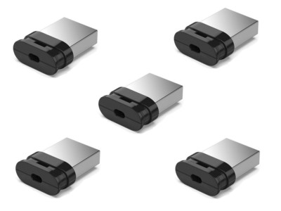 Kootion 5pcs 32GB Metal Super Mini Style USB2.0 Memory Sticks Thumb Drives Black