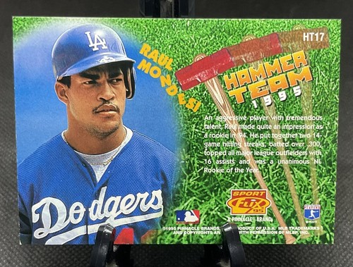 1995 Sportflix Hammer Team #HT17 Raul Mondesi - Los Angeles Dodgers - Picture 2 of 3