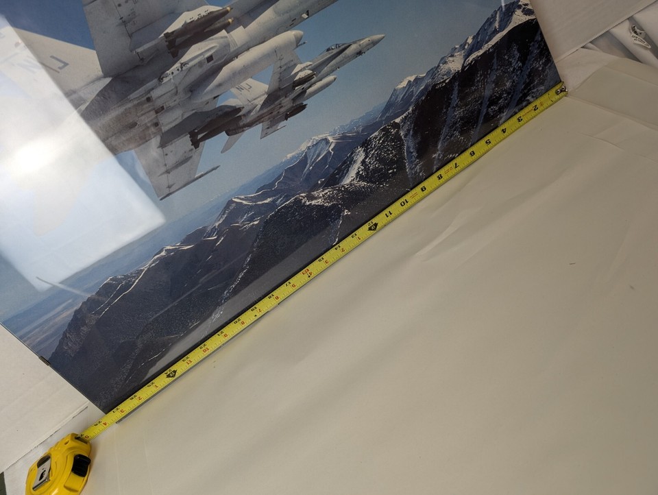 F18 Super High Definition Photo 20 X 28" Mounted On Crystal