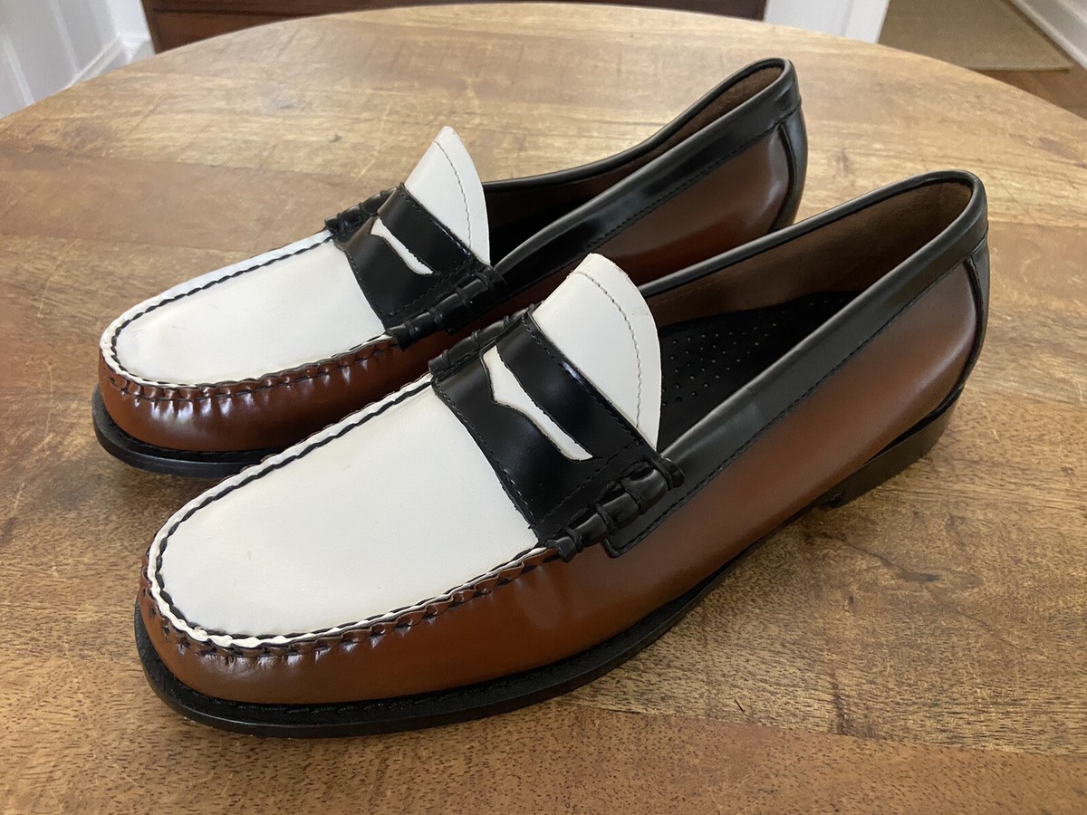 G.H BASS 11010H BLACK&WHITE ローファー 11010H LARSON DARK BROWN  