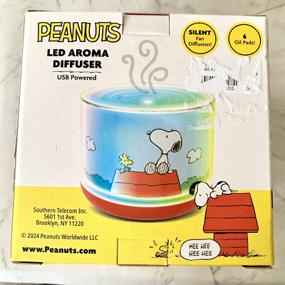 Peanuts snoopy LED aroma diffuser USB powered 6 oil pads