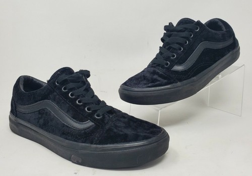 womens black vans 7.5