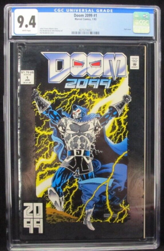 Doom 2099 #1 CGC 9.4 Marvel Comics White Pages Pat Broderick Foil Cover 1993 MCU