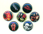 Lot of (7) IGGY POP & STOOGES 1" Pins !! All Different !! — photo 1
