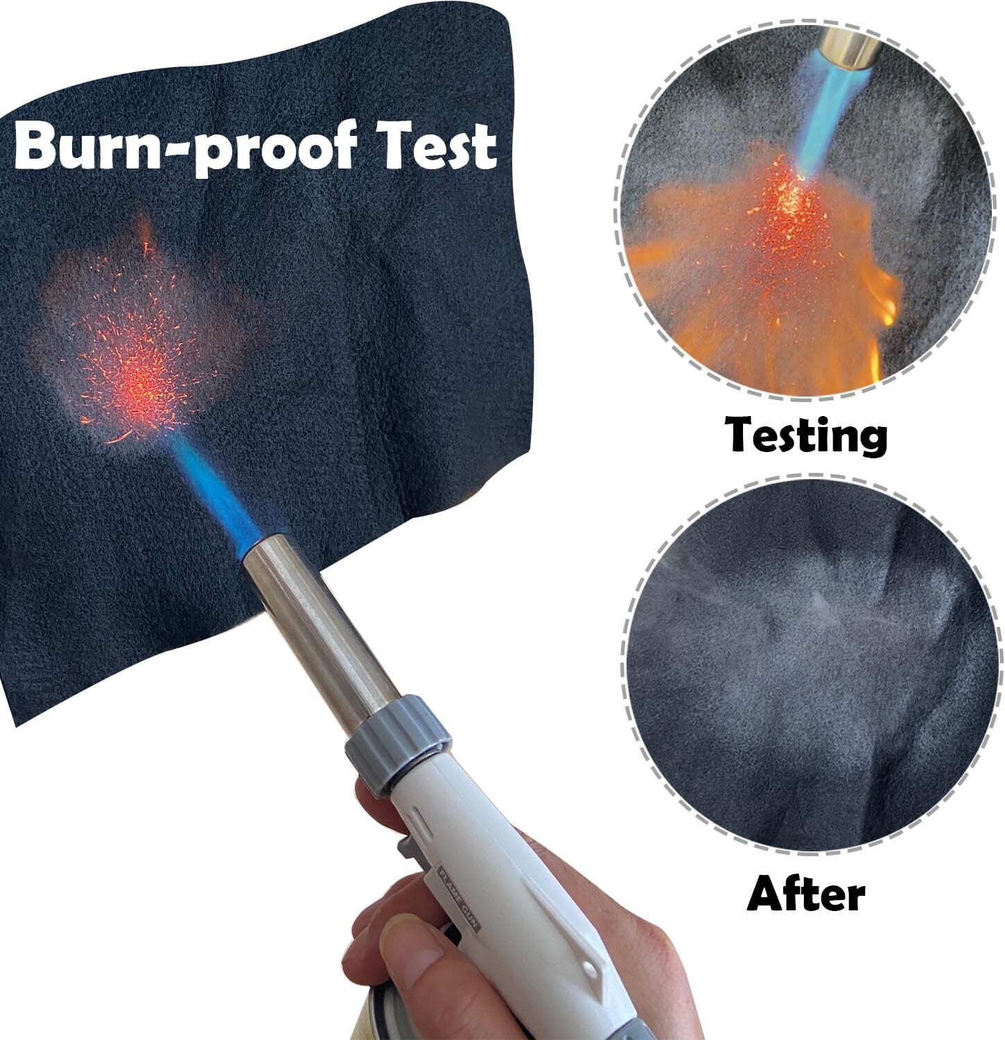 Carbon Felt Heat Resistant up to 1800°F Welding Blanket Flame Retardant Fabric